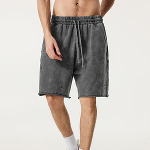 Pantalones Cortos Deportivos de Algodón 100% Pesado al por Mayor, Pantalones Cortos Deportivos Transpirables de Felpa Francesa para Hombre, Pantalones Cortos para Correr y Hacer Ejercicio - Product Image 1