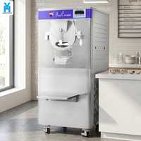 Machine à glace dure commerciale de style italien en acier inoxydable, capacité 60-80L/H, pour café et pâtisserie