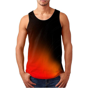 Camiseta sin Mangas de Secado Rápido Personalizada con Sublimación de Tinta y Estampado Completo para Hombre, Camisetas de Verano para Gimnasio y Fitness - Product Image 2
