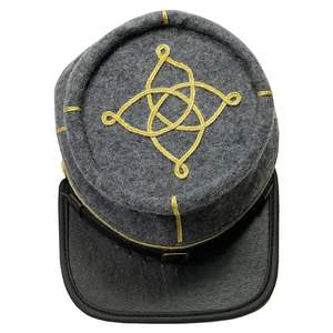 Gorra de Foraje de Infantería de la Confederación Civil, Gorra con Bordado de Bullion, Gorra del Jefe de Estado Mayor del General Francés - Product Image 3