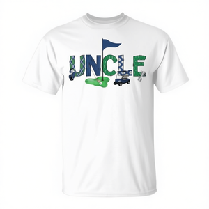 Camiseta a juego para el tío del cumpleañero, camiseta deportiva de golf promocional con diseño único - Product Image 2