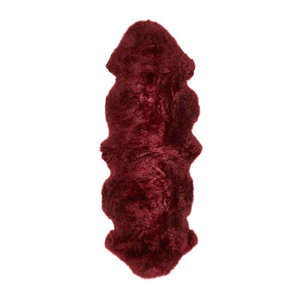 Alfombra Moderna de Piel Sintética Color Rojo Baya de Netline Home - Product Image 3