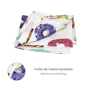 Tenda Doccia Donuts 180x200 cm. Impermeabile - Product Image 4