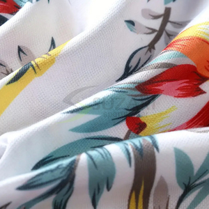 เสื้อโปโลผ้าแคนวาสสำหรับผู้ชายใส่ในฤดูร้อนสวมใส่สบายเนื้อผ้าแข็งพิมพ์ลายดอกไม้แบบระเหิดใส่สบาย - Product Image 3