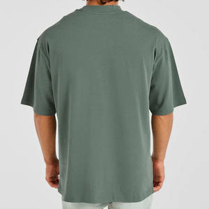 Camisetas de hombre en blanco de algodón 100% de alta calidad, camiseta de gran tamaño de peso pesado personalizable, camiseta con logotipo personalizado - Product Image 5