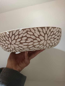 ชามแป้งทำจากไม้แกะสลักด้วยมือเป็นมิตรต่อสิ่งแวดล้อมสำหรับเทียนไขถั่วเหลืองเทียนอื่นๆโคมไฟและขวดโหลเทียน - Product Image 4