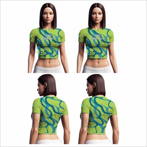 Créez Votre Propre Logo – Nouveaux T-shirts Courts en Coton pour Femmes – T-shirts Courts Décontractés pour Femmes - Product Image 6