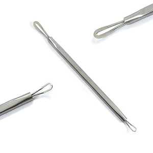 Professional Stainless Steel <b>Blackhead</b> Remover Tool Set Comedown <b>Extractor</b> For Acne Pimple Removal 12Cm Oem Quality - Product Image 5