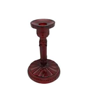 Candelabro con base redonda de color rojo, diseño de lujo, portavelas para decoración del hogar - Product Image 2
