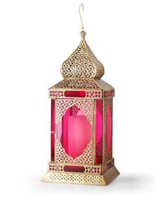 Large Metal Moroccan Lantern With Traditional Design Perfect For Creating Warm Ambient <b>Lighting</b> In Living Spaces - Product Image 6