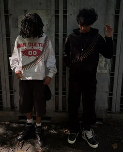 Sweat-shirts tendance pour hommes, style hip-hop américain, décontractés, broderie de lettres, marque tendance, Y2k 2025, streetwear, Harajuku, punk, surdimensionné - Product Image 3