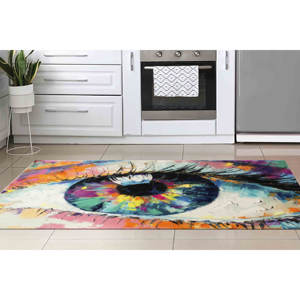 Abstract Eye Printed <b>Rug</b>, Modern Area <b>Rug</b> for Office, Dining Room Decor,<b>Chenille</b> <b>Rug</b> - Product Image 3