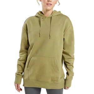 El último estilo para las sudaderas con capucha de las mujeres Precio barato Mejor calidad Ropa casual de las mujeres Sudaderas con capucha lisas con color sólido - Product Image 1