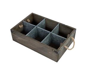 Soporte para cubiertos de metal y madera con acabado moderno de alta calidad para uso en la cocina, estante de almacenamiento para utensilios para ollas - Product Image 1