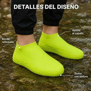 ELE-GATE Cubrezapatos de Silicona Impermeables Antideslizantes, Cierre de Tirón Ambidiestro, Reutilizables, Flexibles, para Viajes al Aire Libre - Product Image 4