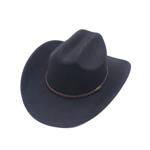2024 venta al por mayor de Color sólido liso Logotipo de impresión personalizado verano montar piel cuero sombrero al aire libre vaquero occidental sombrero de seguridad para hombres y mujeres - Product Image 2