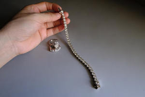 <b>925</b> Solid <b>Sterling</b> <b>Silver</b> Moissanite Diamond Tennis <b>Bracelet</b> Hip Hop <b>Bracelet</b> for Women's Fashion Jewelry - Product Image 4