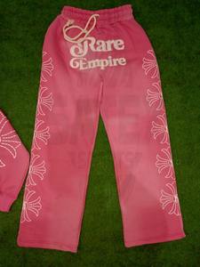 ชุดแทรคสูทลำลองสีซีดแบบทำเอง กางเกงวอร์มขาดๆ เสื้อฮู้ดปักลาย ชุดฮู้ดดี้ซิปแบบยูนิเซ็กซ์ ล้างสีแบบแอซิด - Product Image 3