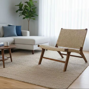 Solobeat Modern Handwoven Rattan Chaise <b>Lounge</b> <b>Chair</b> for <b>Living</b> <b>Room</b> Apartment - Product Image 1