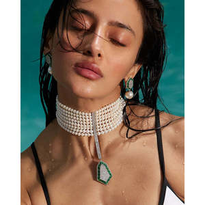 สร้อยคอไข่มุกแบบโชคเกอร์-สร้อยคอโชคเกอร์แบบละเอียด - Product Image 3