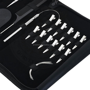 Hair Extension Tools Kit Micro links Pliers Pulling Hook Loop <b>Needle</b> <b>Bead</b> Set - Product Image 2