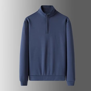 OEM personalizado 100% algodón y poliéster sublimación Color bloque pulóver Jumper 1/4 cuarto media cremallera sudadera para hombres - Product Image 5