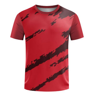 Vente en Gros Logo Personnalisé Grande Taille Stylé Stock Qualité Surdimensionné Imprimé Slim Plain Imprimé T-shirts Noirs pour Hommes Vêtements de Fitness - Product Image 2