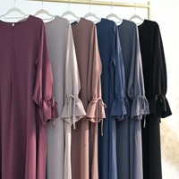 Batas holgadas de Malasia, vestido de otoño Abaya musulmán fresco, novedad de verano 2025, falda larga informal elegante con estampado de flores y bufanda
