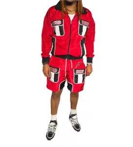 Diseño Premium manga larga personalizar Logo dos capas hombres pantalones cortos gimnasio entrenamiento Jogger pantalones cortos hechos en Pakistán - Product Image 1