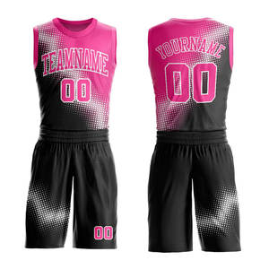 Uniforme d'équipe de basketball imprimé par transfert thermique OEM, taille plus, sans manches, 100% polyester, confortable, personnalisé pour adultes américains - Product Image 1