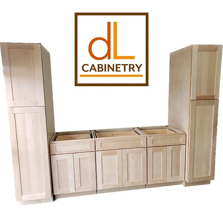No Quantity Limited Unfinished Wholesale Shaker RTA Wooden Kitchen Cabinets From American Warehouse