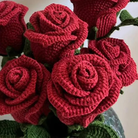Fleurs artificielles au crochet faites à la main pour toujours cadeau à un ami parfait pour la décoration de la maison OEM fabriqué au Vietnam