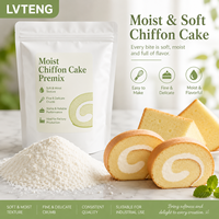 Préparation en poudre pour gâteau au chiffon, mélange pour gâteau moelleux et léger, facile à préparer, qualité stable pour les boulangeries et la pâtisserie maison