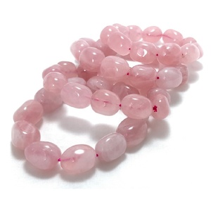 High quality <b>bracelet</b> Indian Rose quartz tumbled crystal <b>bracelet</b> natural Gemstone Jewelry <b>Men</b> and Women Gift Energy Meditation - Product Image 2