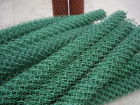 Clôture en treillis métallique galvanisé à chaud, rouleau de clôture en mailles de chaîne de 8 pieds, clôture en mailles de chaîne en PVC pour les Philippines