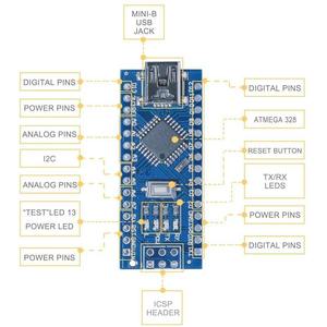 บอร์ดสาธิตและชุดอุปกรณ์สำหรับการสร้างต้นแบบ Nano V3.0 จำนวน 3 ชิ้น - Product Image 4