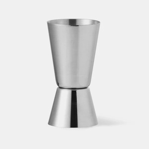 Jigger de bar en acier inoxydable de style cloche, outil de mesure de précision pour cocktails avec bec verseur, base stable et mesure précise de 2 oz - Product Image 3