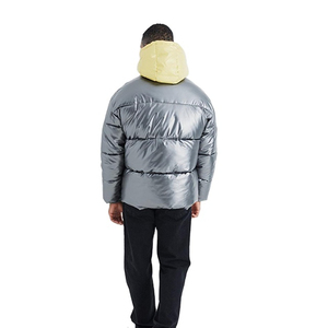 Wholesale High Quality Men's <b>Puffer</b> <b>Jackets</b> New Design Streetwear Long Sleeve Hooded Collar Coated Material OEM Available Front - Product Image 5