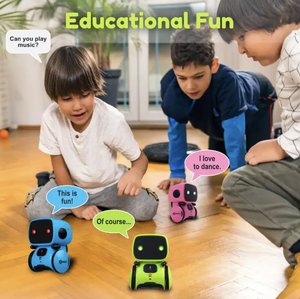 Contixo - Jouet robot intelligent pour enfants - Mini robot interactif avec commande vocale, chant, danse et capteur tactile - Vert - Product Image 5
