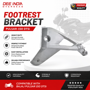 Soporte para reposapiés de motocicleta para Bajaj Pulsar 150 DTSi, soporte trasero de alta resistencia para reposapiés - Product Image 3