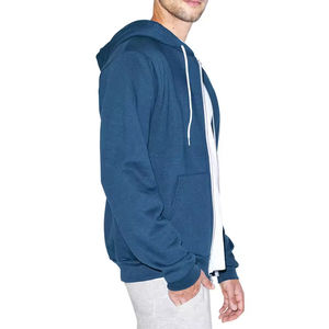 Sweat-shirts à fermeture éclair pour hommes imprimés sur mesure avec impression numérique, tailles personnalisées, 100% coton biologique, style streetwear - Product Image 2