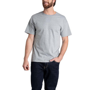 Vente chaude 100% coton hommes chemises décontractées respirant confortable couleur unie à manches courtes séchage rapide écologique été t-shirt - Product Image 4
