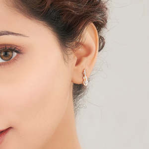 Pendientes de Perlas con Estrella Dorada Melody String para Mujer - Product Image 2
