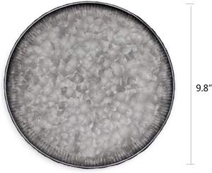 Bandeja de Metal redonda galvanizada para uso en el hogar, Hotel, Bar, restaurante, bodas, nuevos diseños, compradores comerciales, hecha a mano, moderna - Product Image 2