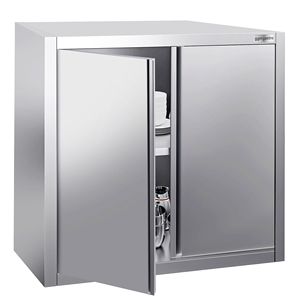 Armario de Pared Comercial de Acero Inoxidable / Mueble de Cocina PREMIUM 800x400x1000 mm con 2 Estantes - Product Image 4