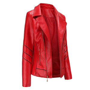 New Customized High Quality Jacket Custom Logo Design Daily Use <b>Motocross</b> Leather Custom Color Genuine Leather Jackets for Women - Product Image 1