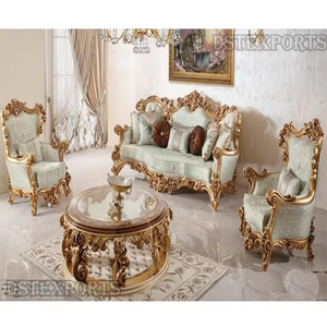 ชุดโซฟาห้องนั่งเล่น7ที่นั่งแบบพกพาเฟอร์นิเจอร์อพาร์ทเมนต์ทำจากไม้ - Product Image 5