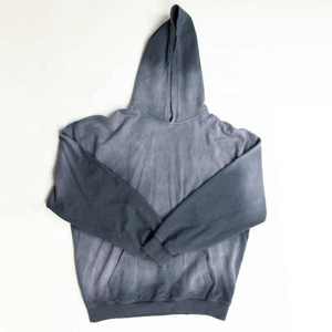 เสื้อฮู้ดมีซิปโอเวอร์ไซซ์ผ้าซักสีเทาเสื้อวินเทจสตรีทแวร์เสื้อสเวตเชิ้ตสีซีดด้วยเทคนิคปักสำหรับฤดูหนาว - Product Image 2