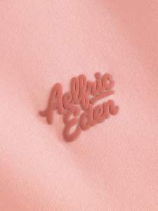 SUDADERO de algodón 100%, conjunto ligero con capucha, cierre de cordón, invierno, ecológico, lavado a la piedra, estampado de diamantes de imitación adornados - Product Image 3