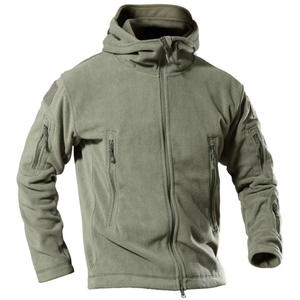 Veste polaire à manches longues pour hommes, matériau polaire personnalisé de meilleure conception, veste polaire chaude de couleur unie pour hommes, - Product Image 2